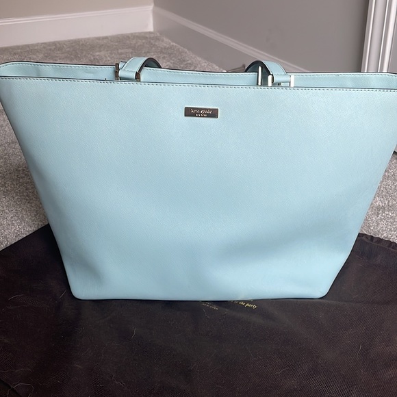 kate spade Handbags - Kate Spade Baby Blue Leather Tote